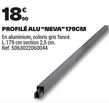 PROFILÉ ALU “NEVA” 179CM