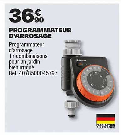 PROGRAMMATEUR D'ARROSAGE