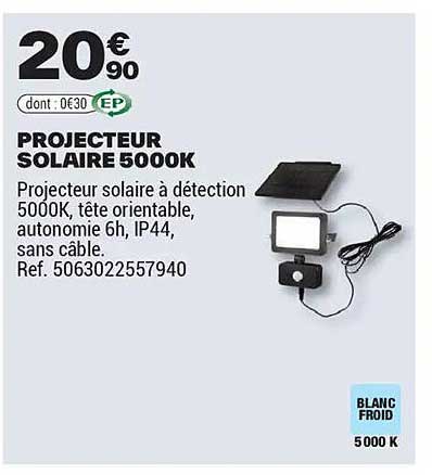 PROJECTEUR SOLAIRE 5000K