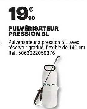 PULVÉRISATEUR PRESSIONS 5L