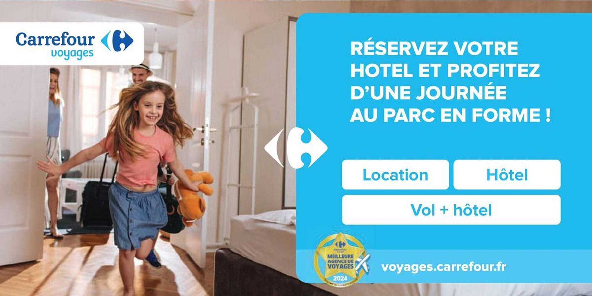 RÉSERVEZ VOTRE HÔTEL ET PROFITEZ D’UNE JOURNÉE AU PARC EN FORME !