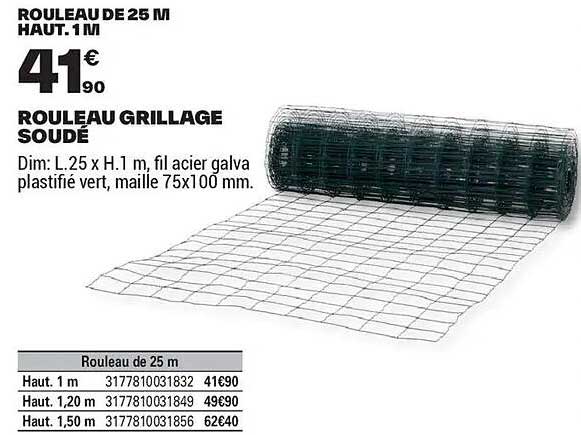 ROULEAU GRILLAGE SOUDÉ