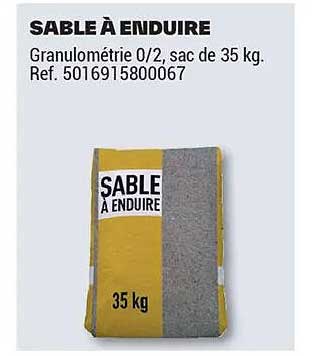 SABLE À ENDUIRE