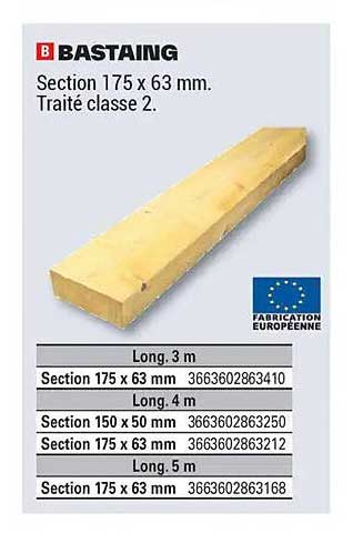 Section 175 x 63 mm. Traité classe 2.