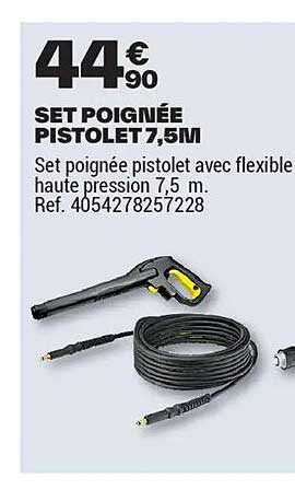SET POIGNÉE PISTOLET 7,5M