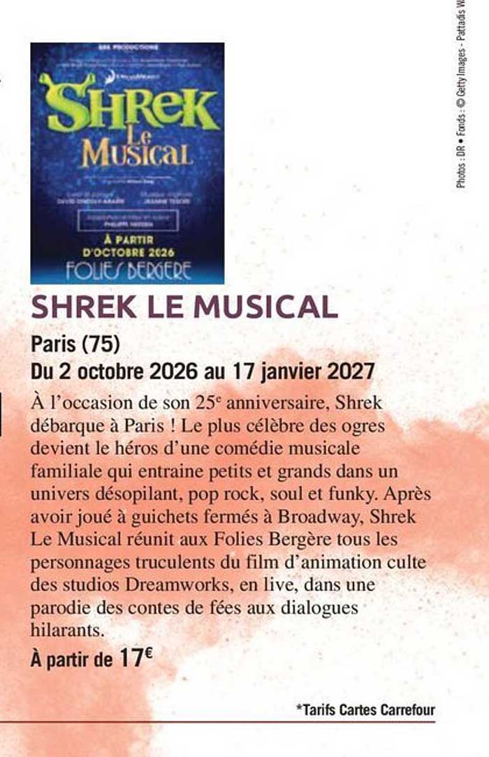 SHREK LE MUSICAL
