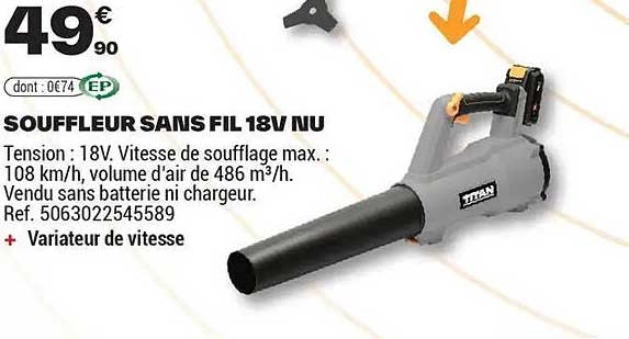 SOUFFLEUR SANS FIL 18V NU