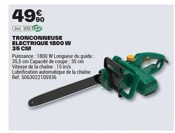 TRONÇONNEUSE ELECTRIQUE 1800 W/ 35 CM