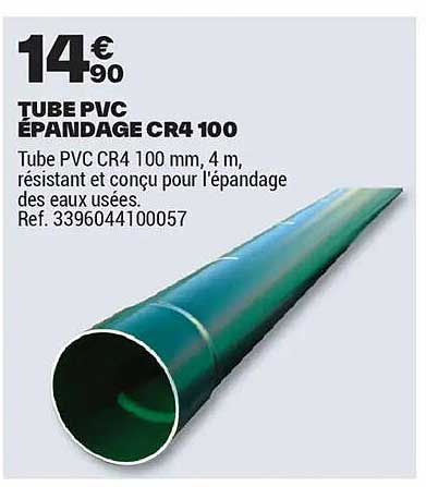 TUBE PVC ÉPANDAGE CR4 100