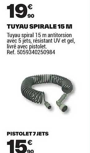 TUYAU SPIRALE 15 M