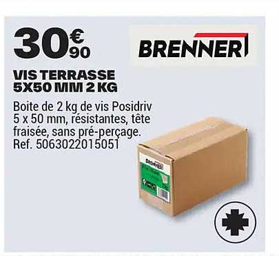 VIS TERRASSE 5X50 MM 2 KG