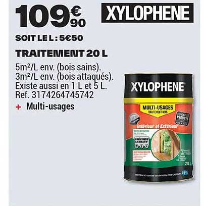 XYLOPHENE TRAITEMENT 20 L