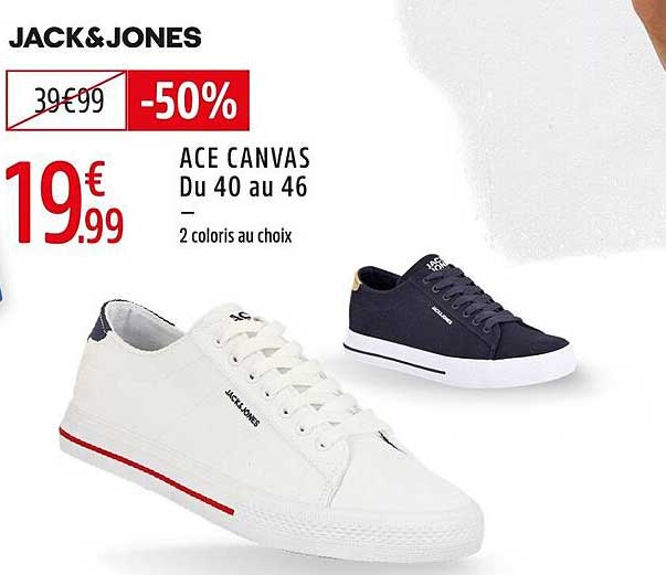 ACE CANVAS Du 40 au 46 2 coloris au choix