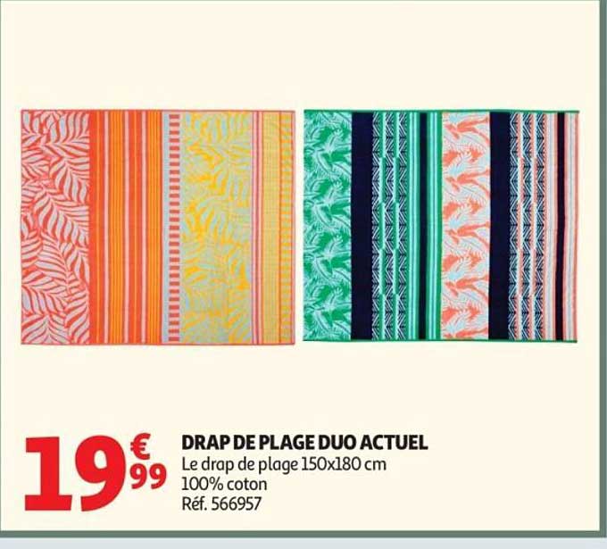 DRAP DE PLAGE DUO ACTUEL