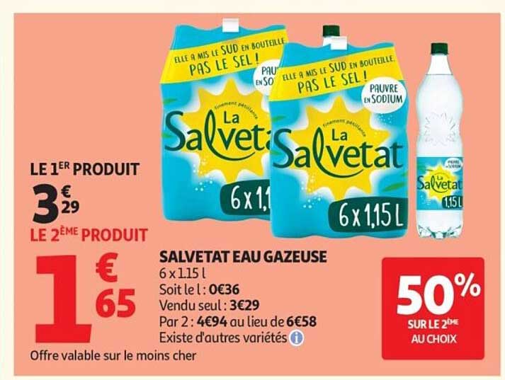 SALVETAT EAU GAZEUSE