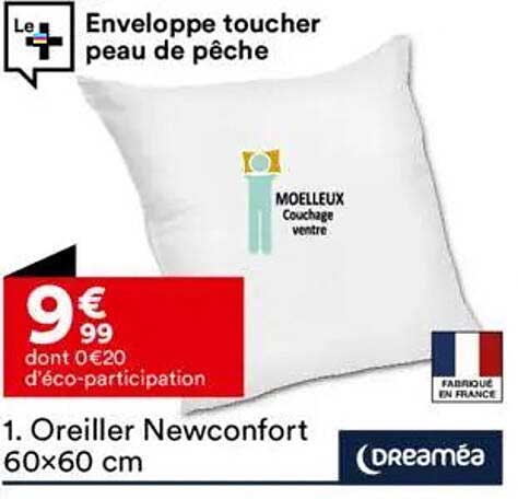 1. Oreiller Newconfort 60x60 cm