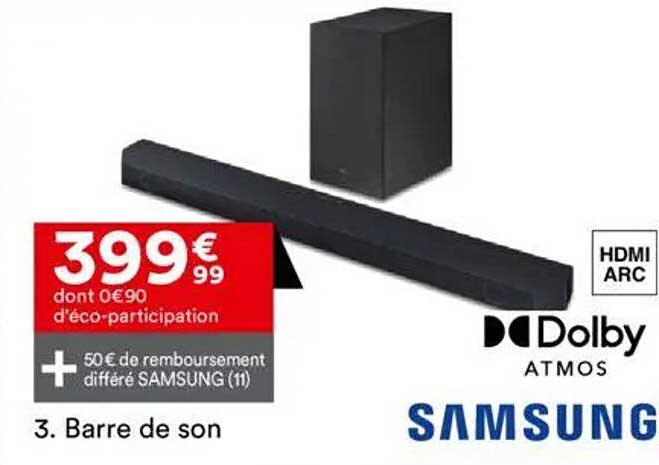 3. Barre de son