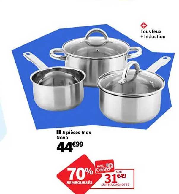5 pièces Inox Nova