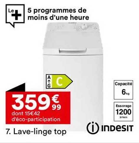 7. Lave-linge top