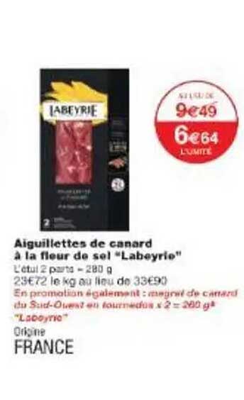 Aiguillettes de canard à la fleur de sel "Labeyrie"