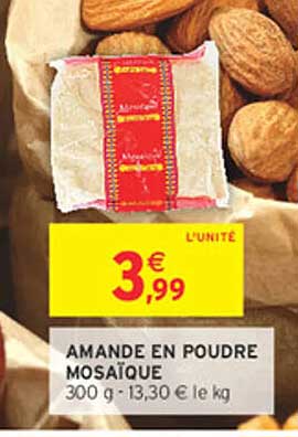 Amande en poudre mosaïque