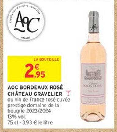 AOC BORDEAUX ROSÉ CHÂTEAU GRAVELIER