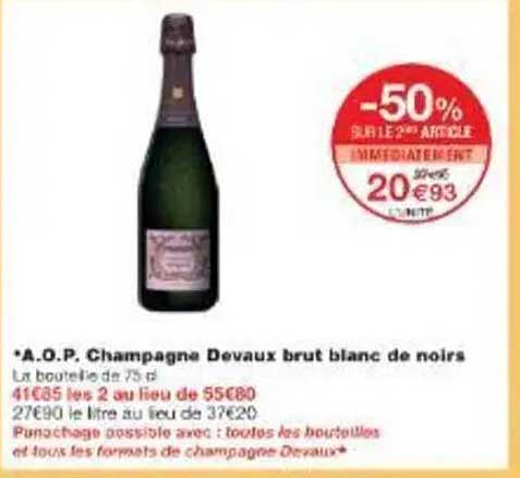 A.O.P. Champagne Devaux brut blanc de noirs