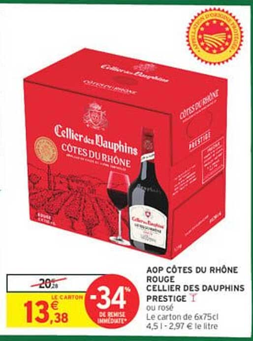 AOP CÔTES DU RHÔNE ROUGE CELLER DES DAUPHINS PRSTIGE