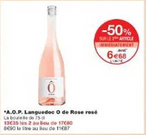 A.O.P. Languedoc O de Rose rosé