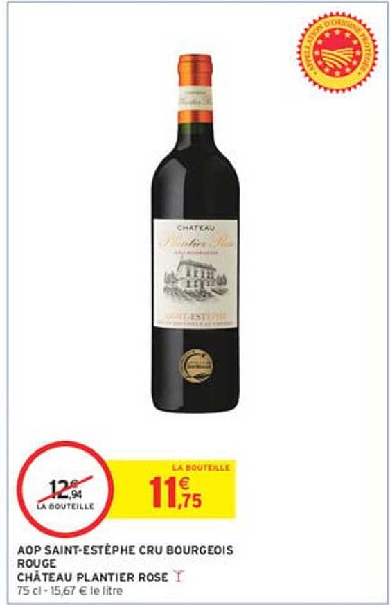 AOP SAINT-ESTÈPHE CRU BOURGEOIS ROUGE