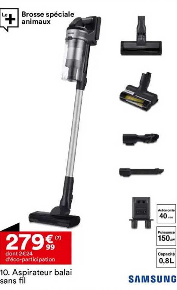 Aspirateur balai sans fil