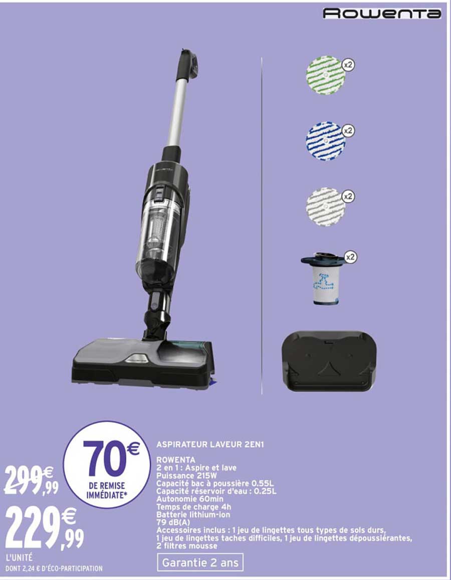 ASPIRATEUR LAVEUR 2EN1