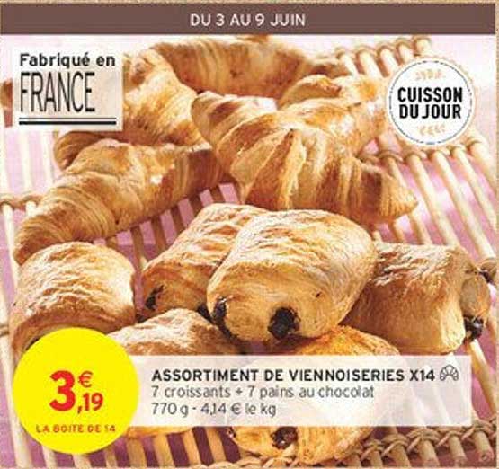 ASSORTIMENT DE VIENNOISERIES X14