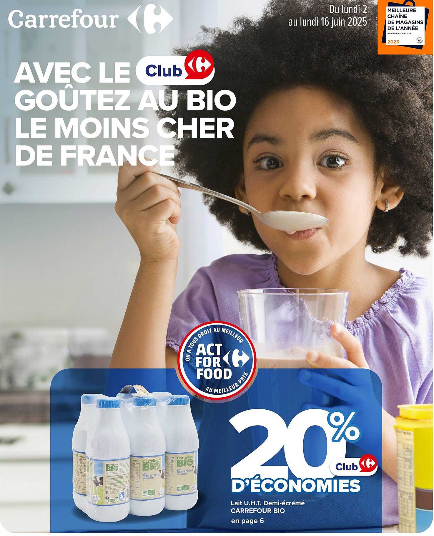 Avec le Club Carrefour, goûtez au bio le moins cher de France