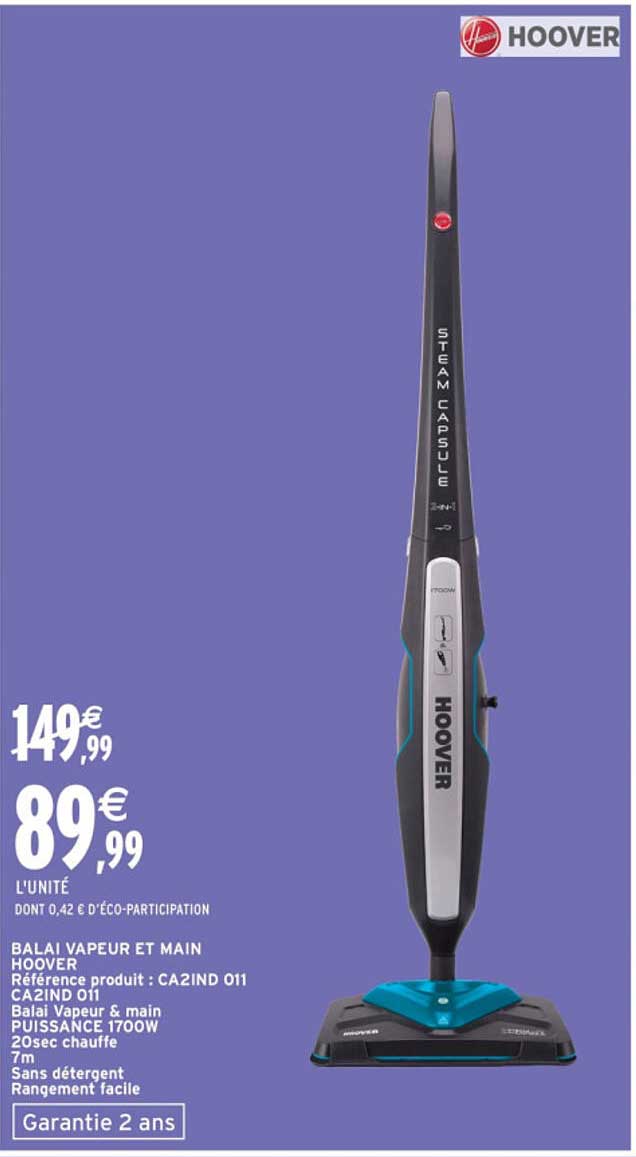BALAI VAPEUR ET MAIN HOOVER