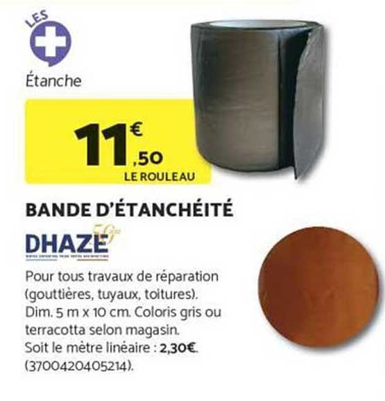 BANDE D'ÉTANCHÉITÉ