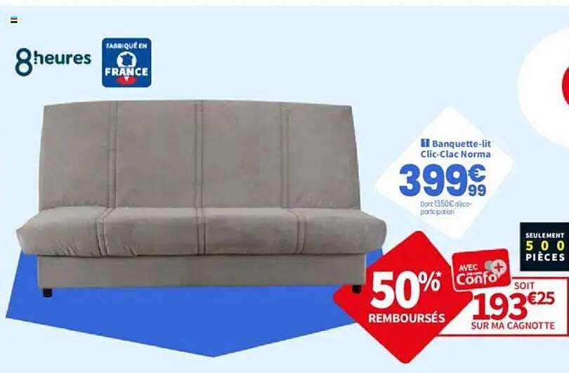 Banquette-lit Clic-Clac Norma