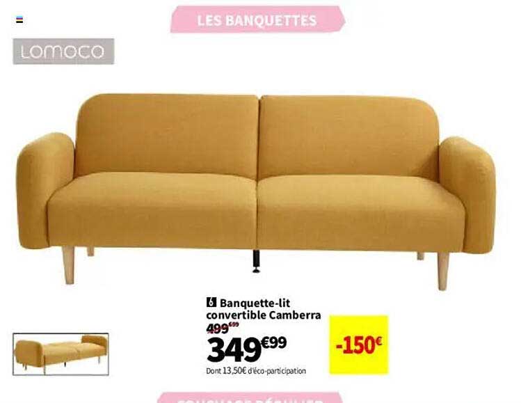 Banquette-lit convertible Camberra