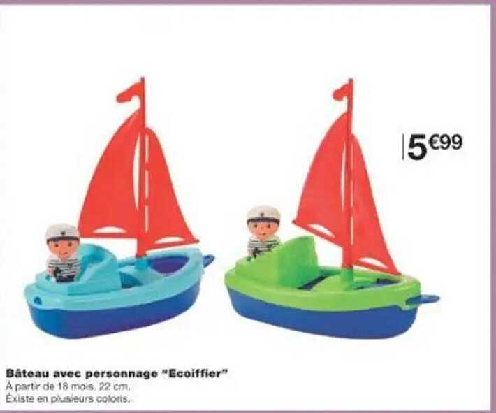 Bateau avec personnage "Ecoiffier"