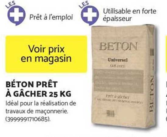 BÉTON PRÊT À GÂCHER 25 KG