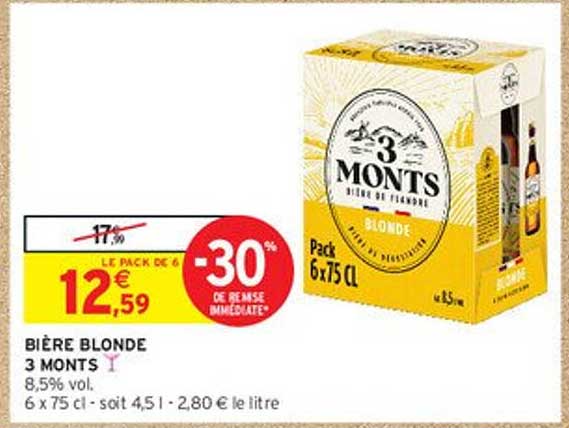 Bière Blonde 3 Monts