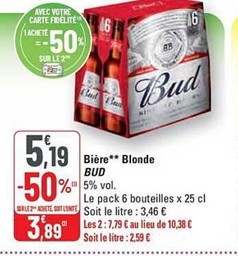 Bière Blonde BUD