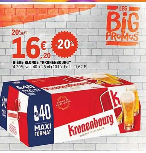 BIÈRE BLONDE “KRONENBOURG”
