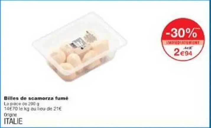 Billes de scamorza fumé