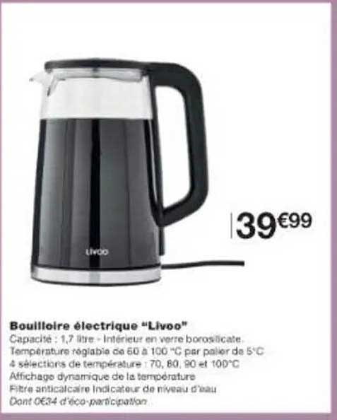 Bouilloire électrique "Livoo"