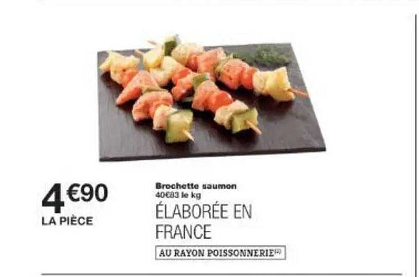Brochette saumon