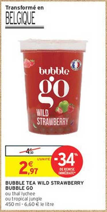 BUBBLE TEA WILD STRAWBERRY BUBBLE GO