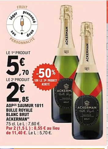 BULLE ROYALE BLANC BRUT ACKERMAN