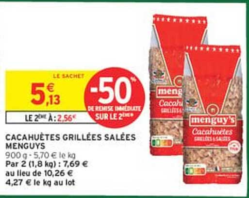CACAHUÈTES GRILLÉES SALÉES MENGUYS