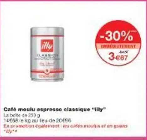 Café moulu espresso classique "Illy"